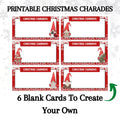 blank skattergories charades game cards diy
